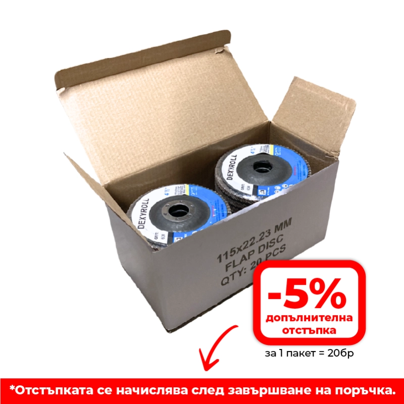 Disc lamelar din oxid de aluminiu ø115mm
