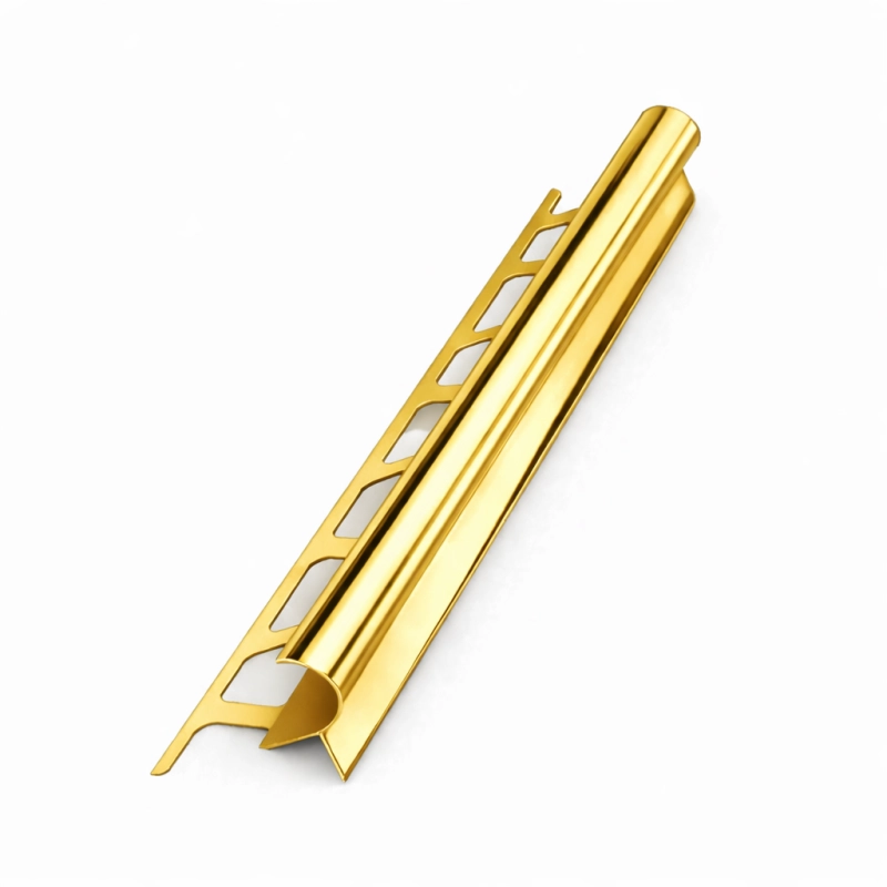 Aluminiu pentru pasul în formă de C - lustruit și auriu