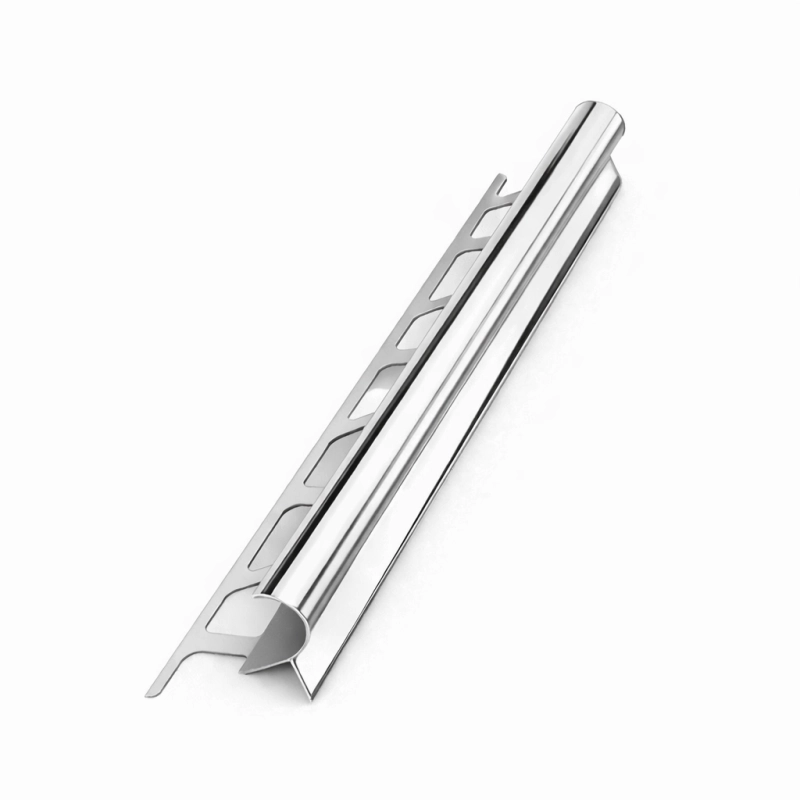 Aluminiu pentru treapta în formă de C - Argint lustruit