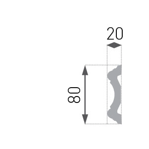 Plintă decorativă E-30