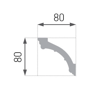 Cornișă decorativă E-34
