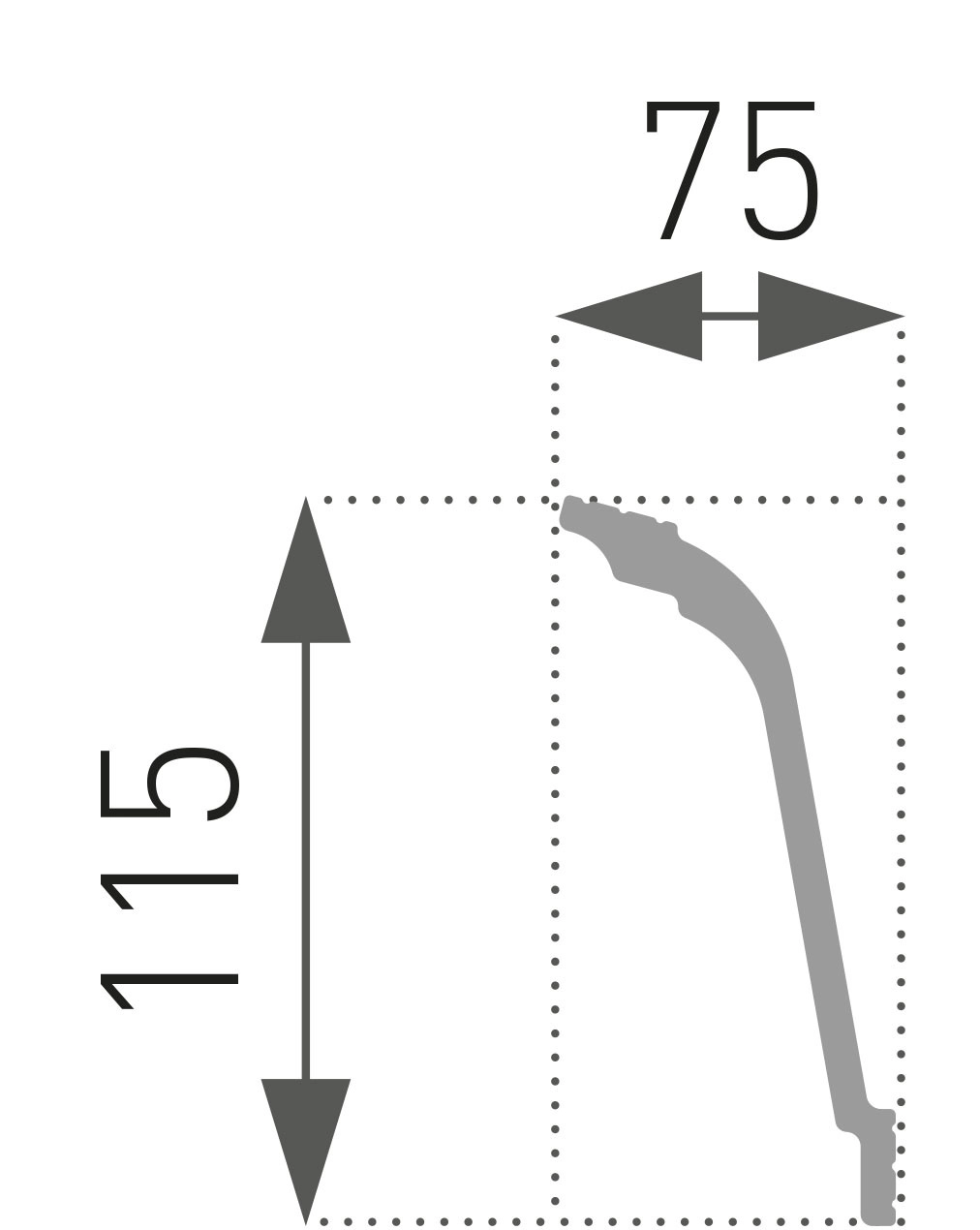 Cornișă decorativă E-37