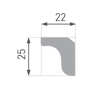 Cornișă decorativă E-3