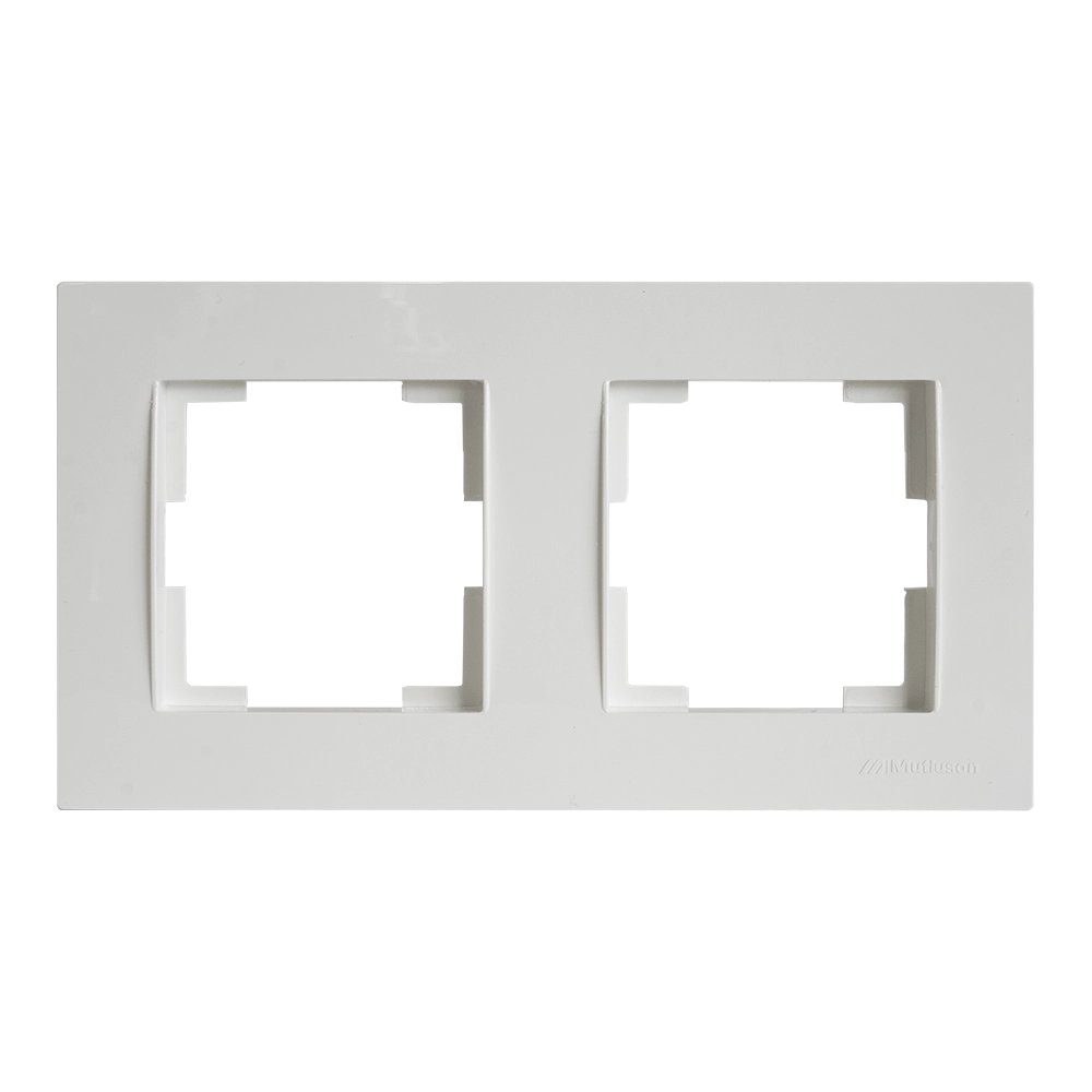 Cadru orizontal dublu Alb Rita Mutlusan