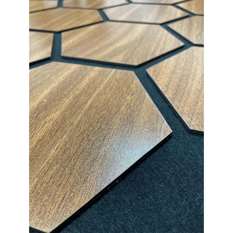 Panou acustic nuc închis - fagure de miere