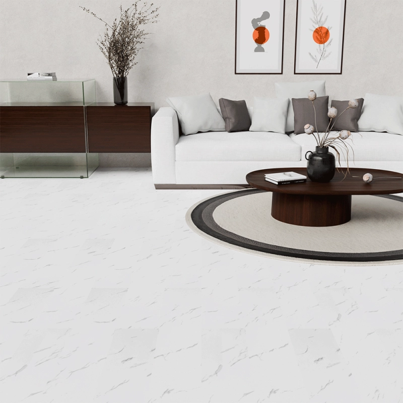 Parchet SPC - marmură albă