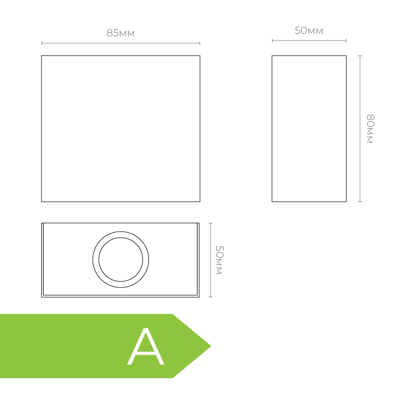 Aplică neagră AP-20-A