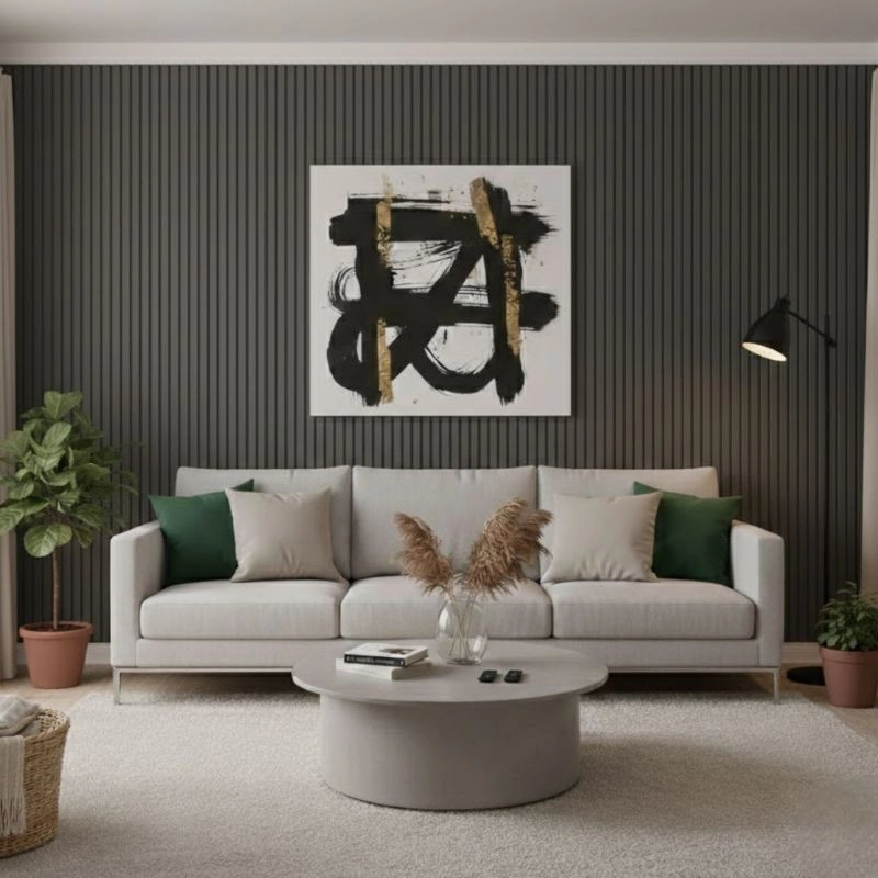 Panou MDF acustic 60x275cm Antracit