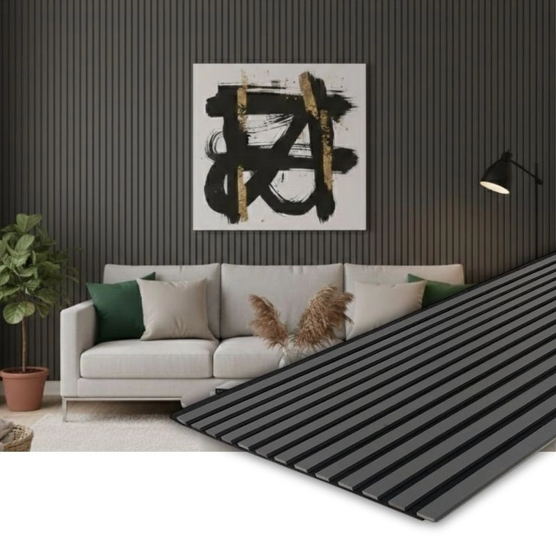 Panou MDF acustic 60x275cm Antracit