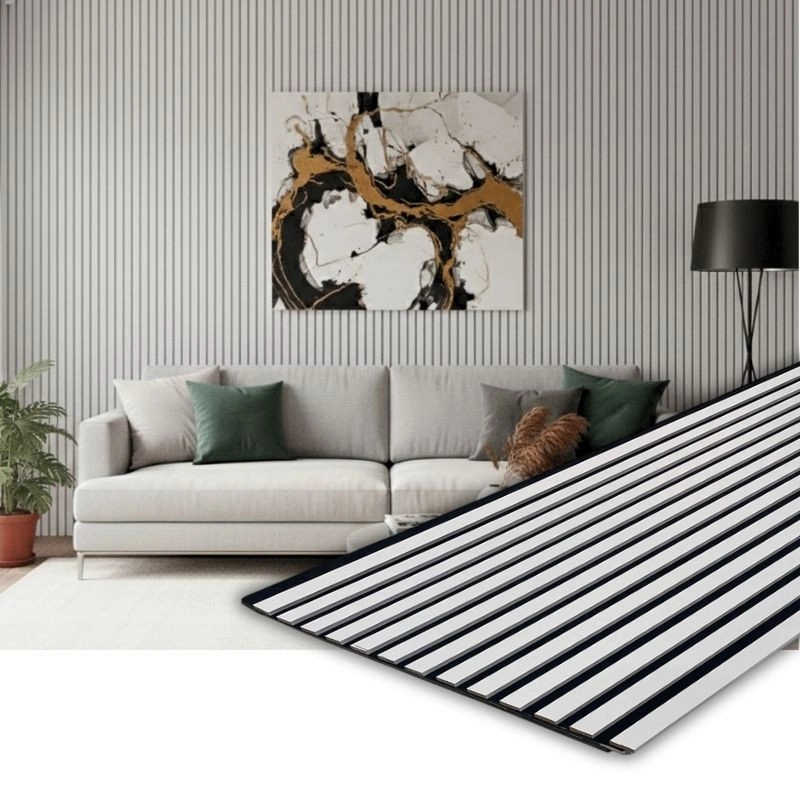 Panou MDF acustic 60x275cm alb