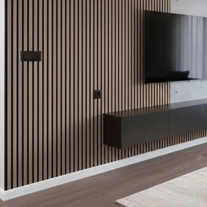 Panou MDF acustic 60x275cm Vintage + CADOU: Lipici de montare