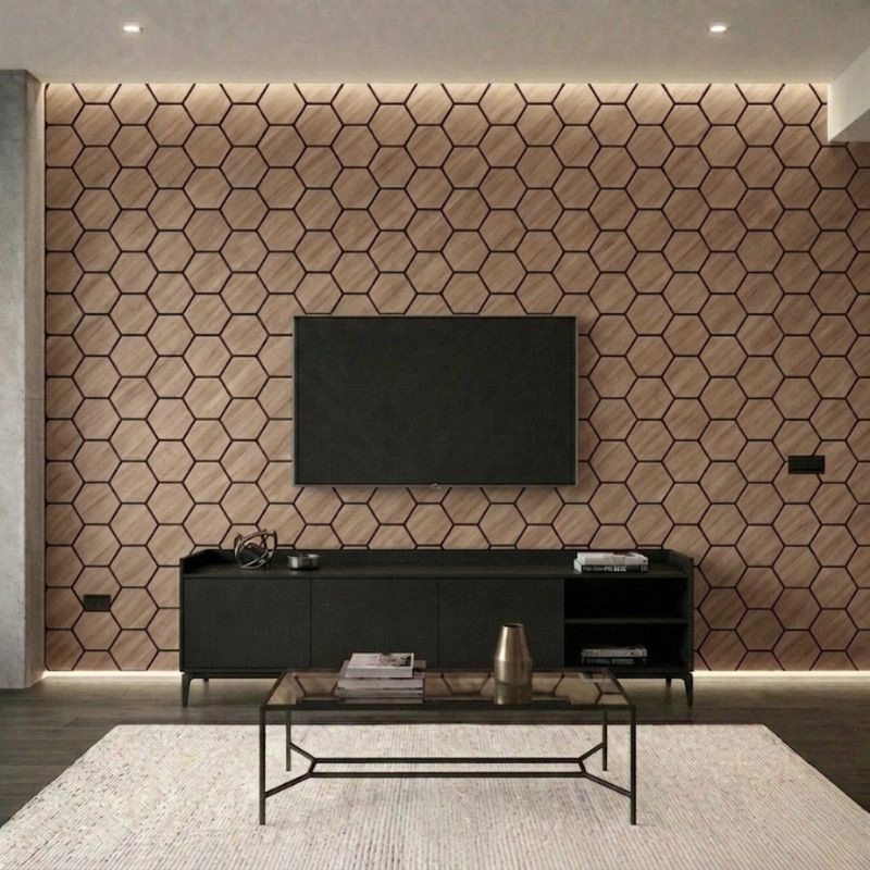 Panou acustic Mahogany - Honeycomb