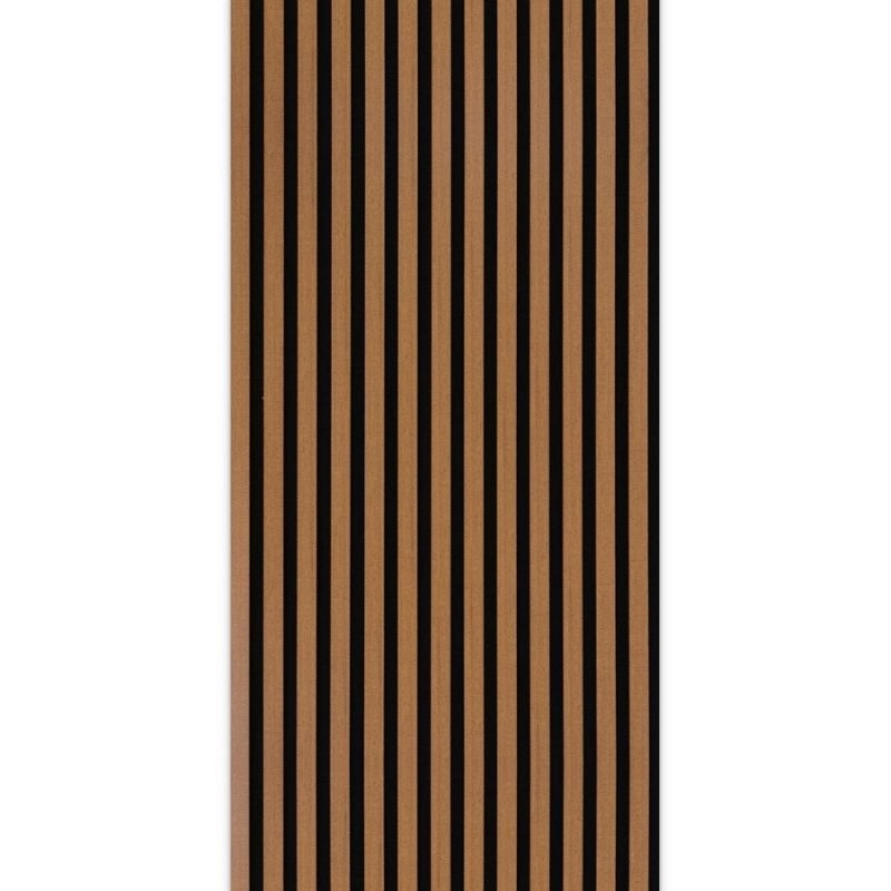 Panou MDF acustic 60x275cm Teak + CADOU: Lipici de montare