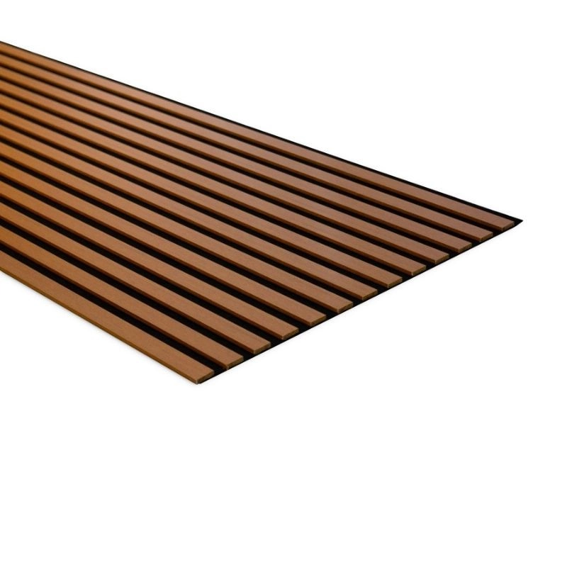 Panou MDF acustic 60x275cm Teak + CADOU: Lipici de montare