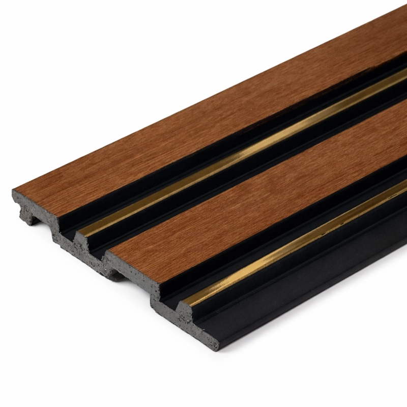 Panoul liniar decorativ din PVC Dubai aur