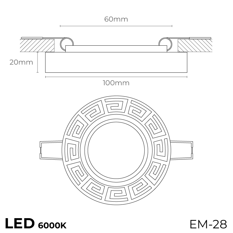 Lună de cristal crom