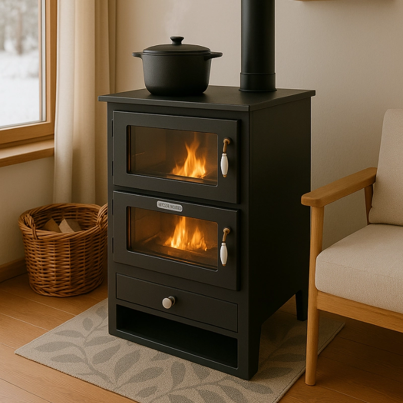 Șemineu clasic cu cuptor