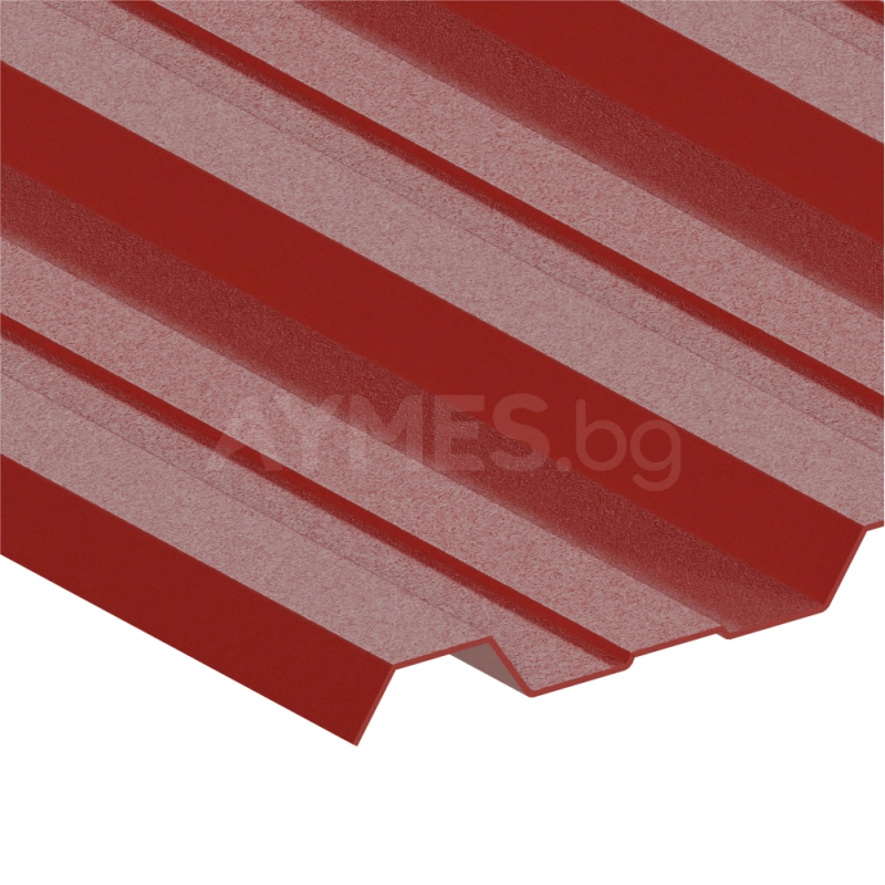 Țigle din PVC tip panou trapezoidal – roșii
