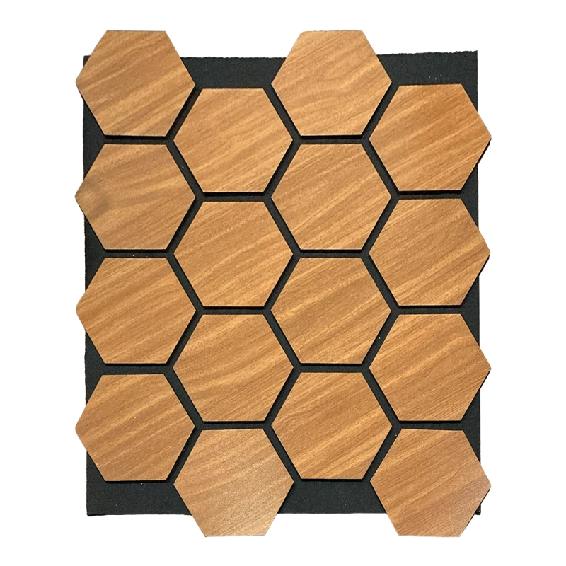 Panou acustic nuc închis - fagure de miere