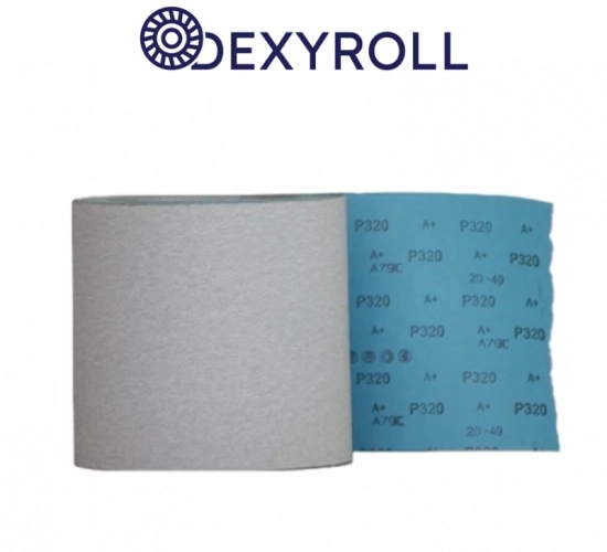 Șmirghel velcro din oxid de aluminiu alb - 70mm x 25m - P400