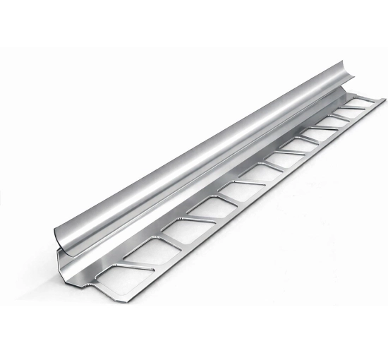 Colț interior din aluminiu - Argintiu lucios